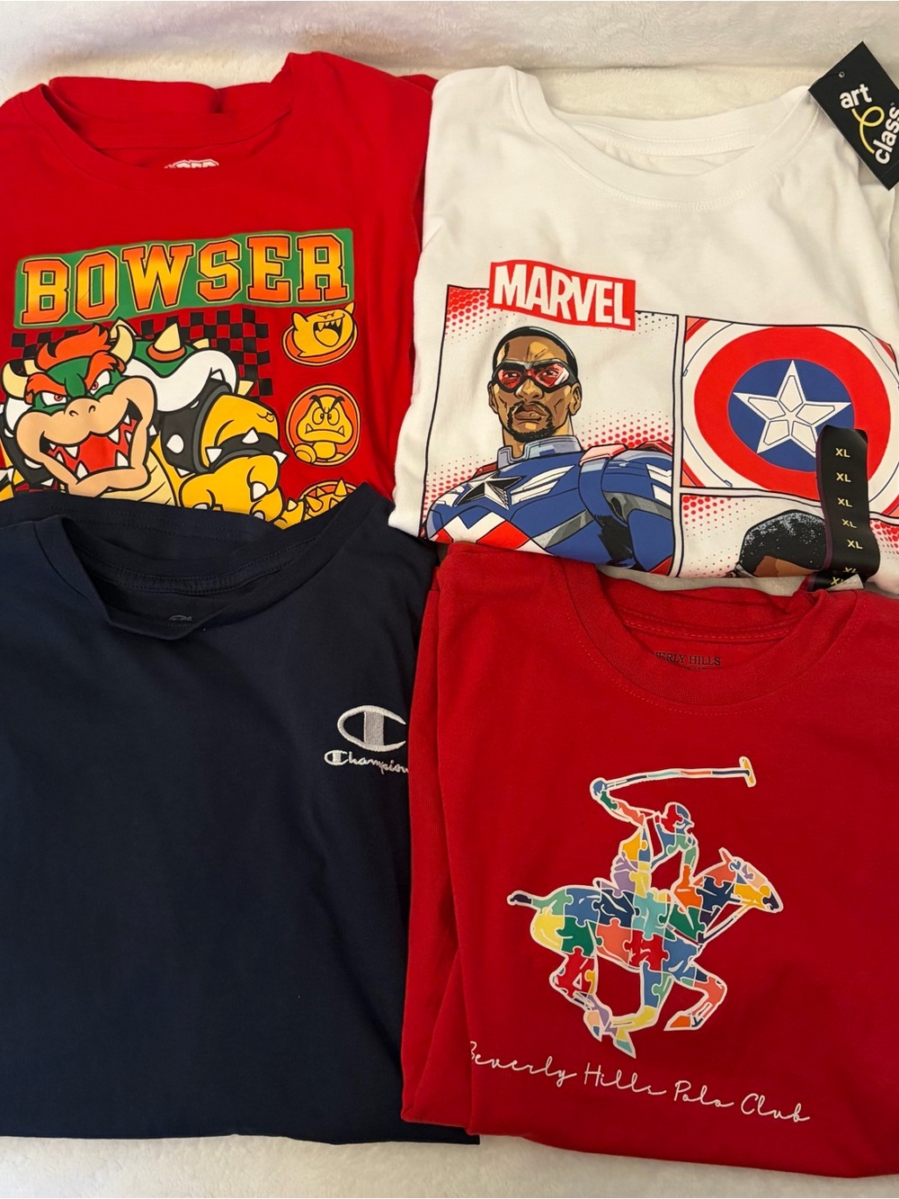4 set of boys short sleeve tops